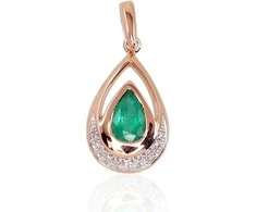 Diamond Sky Jewelry Auksinis pakabukas su deimantais Diamond Sky "Royal V"