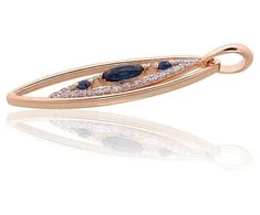 Diamond Sky Jewelry Auksinis pakabukas su deimantais Diamond Sky "Princess Teardrop V"