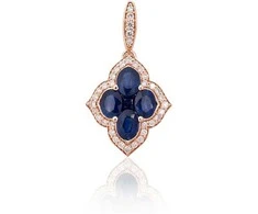 Diamond Sky Jewelry Auksinis pakabukas su deimantais Diamond Sky "Diamond Flower VIII"