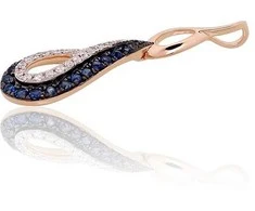 Diamond Sky Jewelry Auksinis pakabukas su deimantais Diamond Sky "Princess Teardrop II"