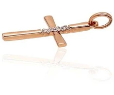 Diamond Sky Jewelry Auksinis pakabukas su deimantais Diamond Sky "Veritas"