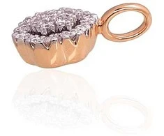 Diamond Sky Jewelry Auksinis pakabukas su deimantais Diamond Sky "Diamond Flower"