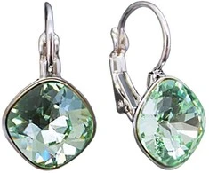 Diamond Sky Jewelry Auskarai „Akinantys spindesys IV (Chrisolite)“ su Swarovskio kristalais