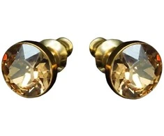 Diamond Sky Jewelry Auskarai „Klasika (Golden Shadow)“ su Swarovskio kristalais