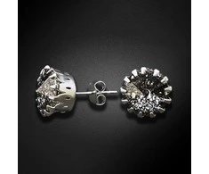 Diamond Sky Jewelry Auskarai moterims DiamondSky „Vintage VII (Juodas Patina)“ su Swarovski kristalais