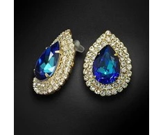 Diamond Sky Jewelry Auskarai moterims DiamondSky „Jasmine (Bermuda Mėlyna)“ su Swarovski kristalais