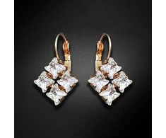 Diamond Sky Jewelry Auskarai moterims DiamondSky „Crystal Twister“ su Swarovski kristalais