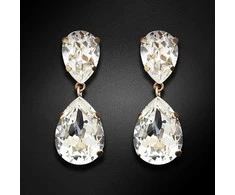 Diamond Sky Jewelry Auskarai moterims DiamondSky „Crystal Drop III“ su Swarovski kristalais