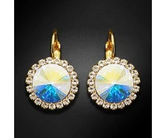 Diamond Sky Jewelry Auskarai moterims DiamondSky „Clarice (Aurore Boreale)“ su Swarovski kristalais