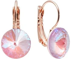 Diamond Sky Jewelry Auskarai moterims DiamondSky „Clarice II (Lavender DeLite)“ su Swarovski kristalais