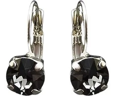 Diamond Sky Jewelry Auskarai moterims DiamondSky „Glory (Sidabrinis Night)“ su Swarovski kristalais
