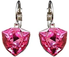Diamond Sky Jewelry Auskarai moterims DiamondSky „Bermuda Triangle (Rose)“ su Swarovski kristalais