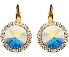 Diamond Sky Jewelry Auskarai moterims DiamondSky „Clarice (Aurore Boreale)“ su Swarovski kristalais