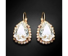 Diamond Sky Jewelry Auskarai moterims DiamondSky „Crystal Drop III“ su Swarovski kristalais