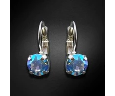 Diamond Sky Jewelry Auskarai moterims DiamondSky „Glory (Sapphire Shimmer)“ su Swarovski kristalais