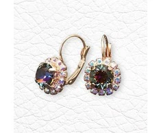 Diamond Sky Jewelry Auskarai moterims DiamondSky „Glory II (Vitrail Medium)“ su Swarovski kristalais