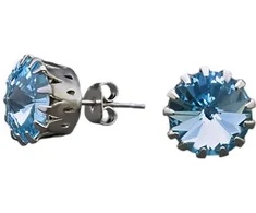 Diamond Sky Jewelry Auskarai moterims DiamondSky „Vintage VII (Aquamarine Mėlyna)“ su Swarovski kristalais
