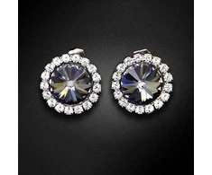Diamond Sky Jewelry Auskarai moterims DiamondSky „Clarice X (Nightfall)“ su Preciosa kristalais