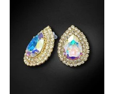 Diamond Sky Jewelry Auskarai moterims DiamondSky „Jasmine (Aurore Boreale)“ su Swarovski kristalais