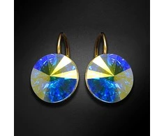 Diamond Sky Jewelry Auskarai moterims DiamondSky „Clarice II (Aurora Borealis)“ su Swarovski kristalais
