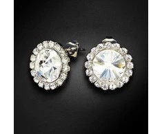 Diamond Sky Jewelry Auskarai moterims DiamondSky „Clarice X“ su Preciosa kristalais