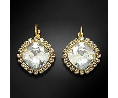 Diamond Sky Jewelry Auskarai moterims DiamondSky „Glare III“ su Swarovski kristalais