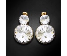 Diamond Sky Jewelry Auskarai moterims DiamondSky „Clarice IV (Crystal)“ su Swarovski kristalais
