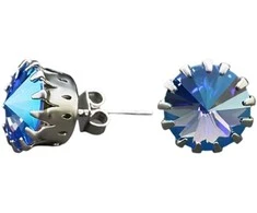 Diamond Sky Jewelry Auskarai moterims DiamondSky „Vintage VII (Light Sapphire Shimmer)“ su Swarovski kristalais