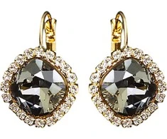 Diamond Sky Jewelry Auskarai moterims DiamondSky „Glare III (Sidabrinis Shadow)“ su Swarovski kristalais