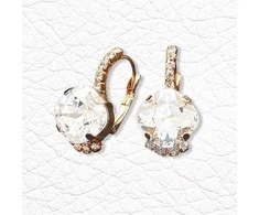 Diamond Sky Jewelry Auskarai moterims DiamondSky „Crete“ su Preciosa kristalais