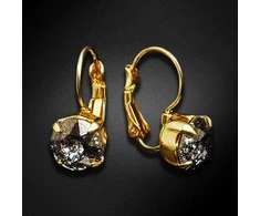 Diamond Sky Jewelry Auskarai moterims DiamondSky „Glory (Juodas Patina)“ su Swarovski kristalais