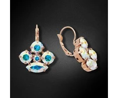 Diamond Sky Jewelry Auskarai moterims DiamondSky „Morion (Aurore Boreale)“ su Swarovski kristalais