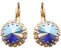 Diamond Sky Jewelry Auskarai moterims DiamondSky „Clarice IX (Sapphire Shimmer)“ su Swarovski kristalais