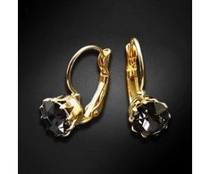 Diamond Sky Jewelry Auskarai moterims DiamondSky „Glory V (Sidabrinis Night)“ su Swarovski kristalais