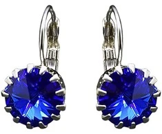 Diamond Sky Jewelry Auskarai moterims DiamondSky „Vintage VI (Majestic Mėlyna)“ su Swarovski kristalais