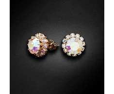 Diamond Sky Jewelry Auskarai moterims DiamondSky „Glory (Aurore Boreale)“ su Preciosa kristalais