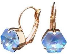 Diamond Sky Jewelry Auskarai moterims DiamondSky „Kaleidoscope (Ocean DeLite)“ su Swarovski kristalais