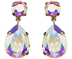 Diamond Sky Jewelry Auskarai moterims DiamondSky „Crystal Drop IV (Aurore Boreale)“ su Swarovski kristalais