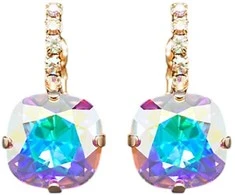 Diamond Sky Jewelry Auskarai moterims DiamondSky „Glare VII (Aurore Boreale)“ su Swarovski kristalais