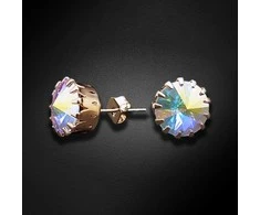 Diamond Sky Jewelry Auskarai moterims DiamondSky „Vintage VII (Aurore Boreale)“ su Swarovski kristalais