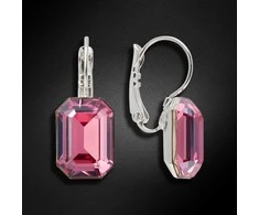 Diamond Sky Jewelry Auskarai moterims DiamondSky „Lourdes (Rose Diamond Touch Light)" su Swarovski kristalais