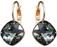 Diamond Sky Jewelry Auskarai moterims DiamondSky „Glare IV (Sidabrinis Night)“ su Swarovski kristalais