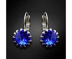 Diamond Sky Jewelry Auskarai moterims DiamondSky „Vintage VI (Majestic Mėlyna)“ su Swarovski kristalais