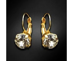 Diamond Sky Jewelry Auskarai moterims DiamondSky „Glory (Sidabrinis Patina)“ su Swarovski kristalais