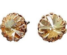 Diamond Sky Jewelry Auskarai moterims DiamondSky „Vintage (Golden Shadow)“ su Swarovski kristalais