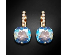 Diamond Sky Jewelry Auskarai moterims DiamondSky „Glare VII (Light Sapphire Shimmer)“ su Swarovski kristalais