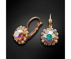 Diamond Sky Jewelry Auskarai moterims DiamondSky „Glory II (Aurore Boreale)“ su Swarovski kristalais