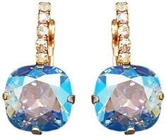 Diamond Sky Jewelry Auskarai moterims DiamondSky „Glare VII (Light Sapphire Shimmer)“ su Swarovski kristalais
