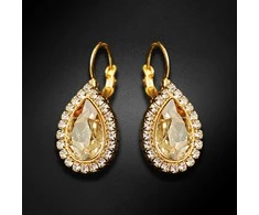 Diamond Sky Jewelry Auskarai moterims DiamondSky „Celestial Drop (Golden Shadow)“ su Swarovski kristalais