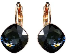 Diamond Sky Jewelry Auskarai moterims DiamondSky „Glare IV (Graphite)“ su Swarovski kristalais